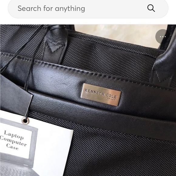 Kenneth Cole New York Computer Laptop Case Shoulder Bag Unisex - Picture 2 of 10